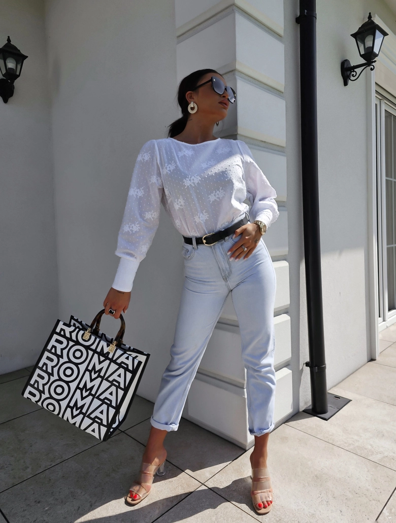 Bluzka MONICA kropeczki - ecru C18617