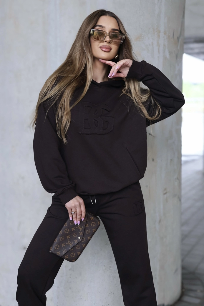 Dres damski BG Matchy | gorzka czekolada