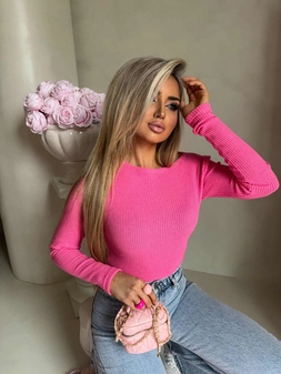 Bluzka SKIN WAFELEK – różowy