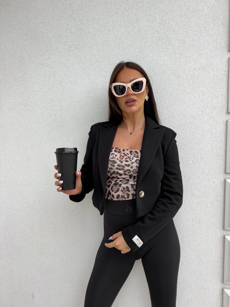 Marynarka dresowa SLIM - czarna