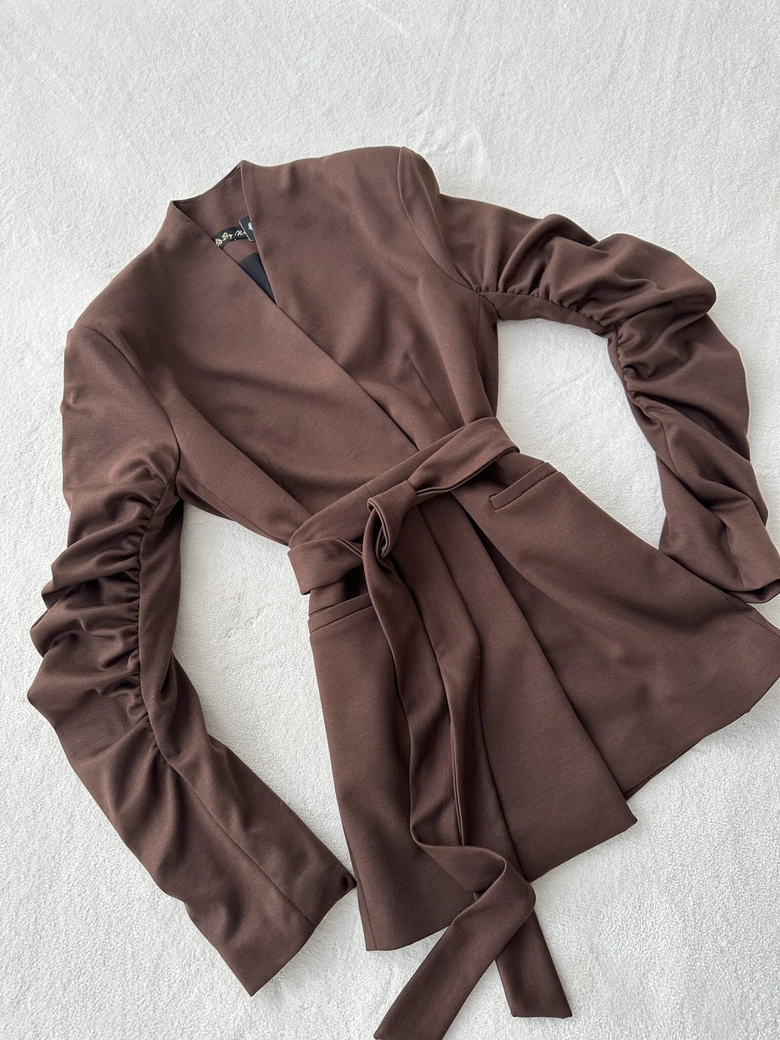 Marynarka ISABELLE – czekoladowa R19024