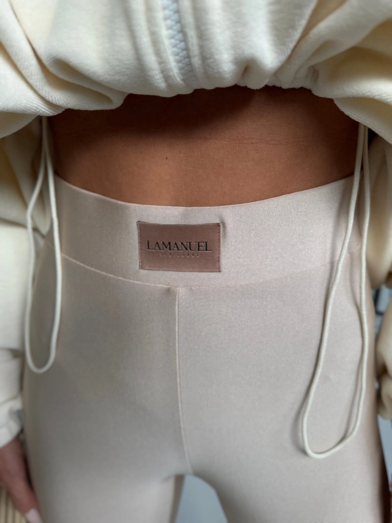 Legginsy FAMOUS beż