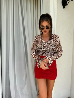 Bluzka WOMAN - animal C16670