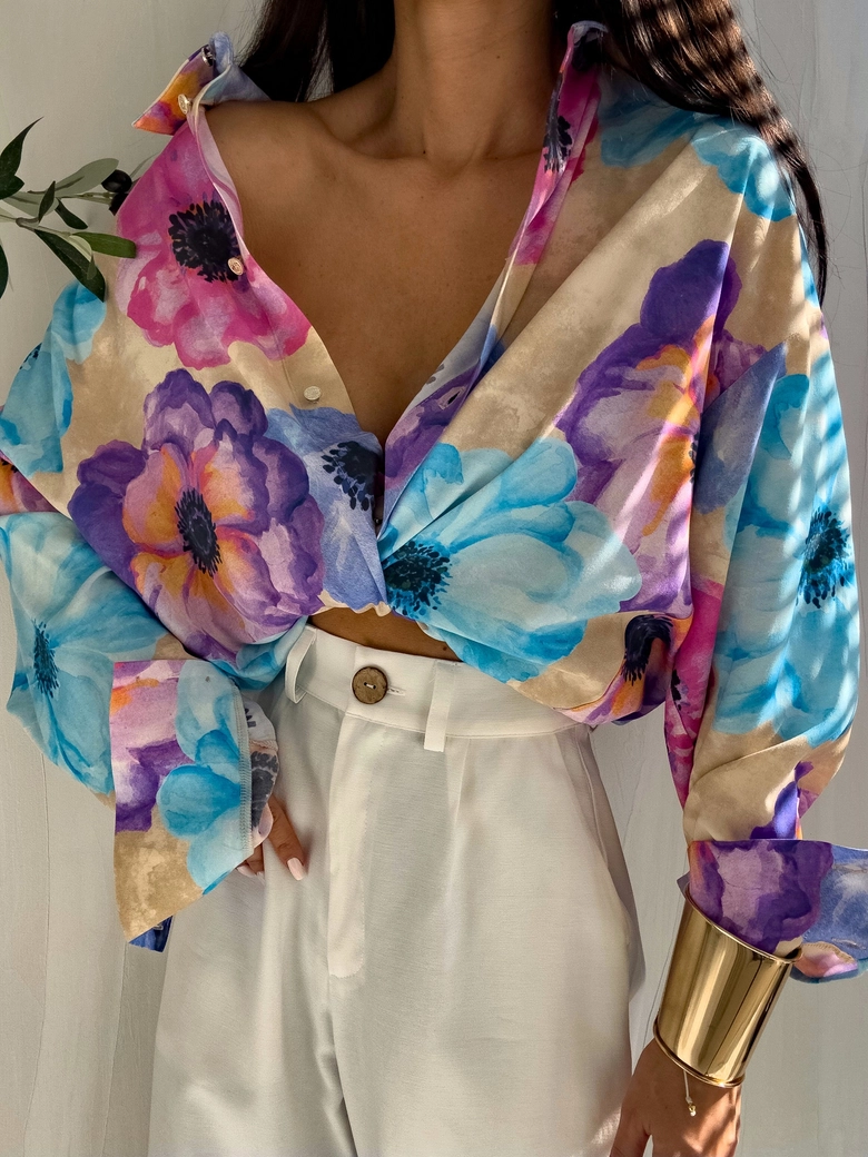 Koszula OVER SPRING wiskoza – flowers