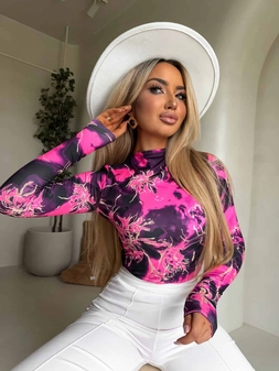 Bluzka SKIN CHAOS – fuksja