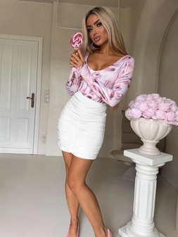 Bluzka VENEZIA print - pastel