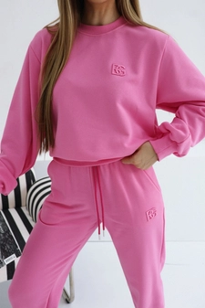 Bluza damska BG Basic | róż barbie