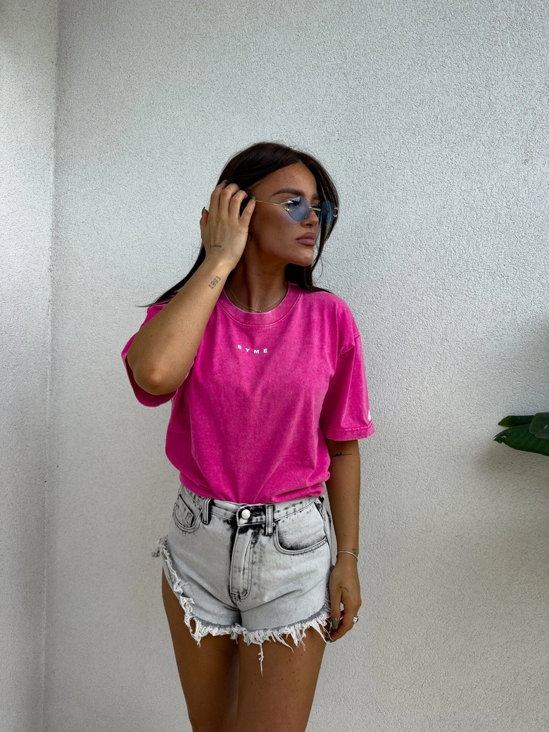 T-shirt PLAY - różowy