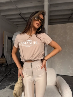 Legginsy BEFORE beż