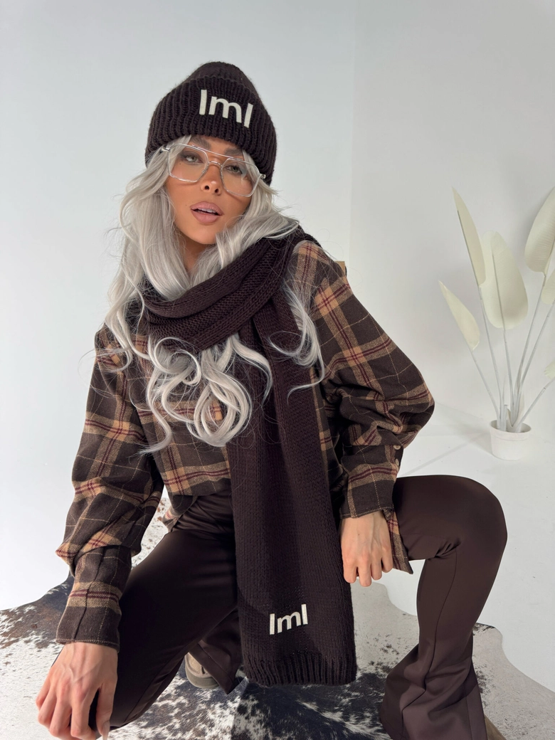 Szalik POLAR czekolada