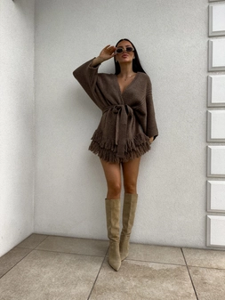 Kardigan ORIANA - czekoladowy