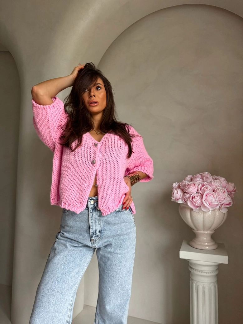 Kardigan ROYAL - różowy