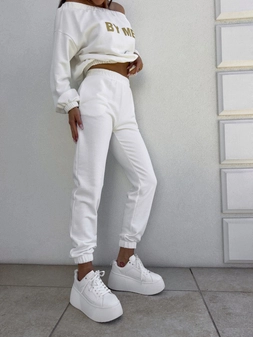 Spodnie dresowe CLASSIC - ecru