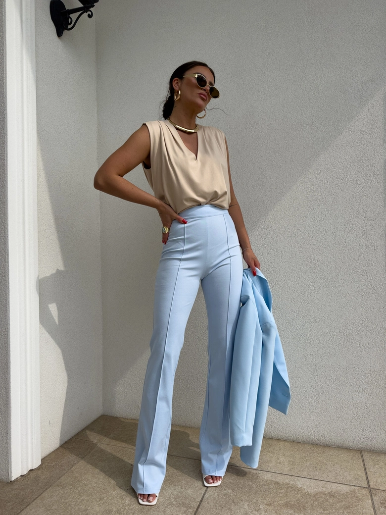 Bluzka BUSINESS - jasny beż