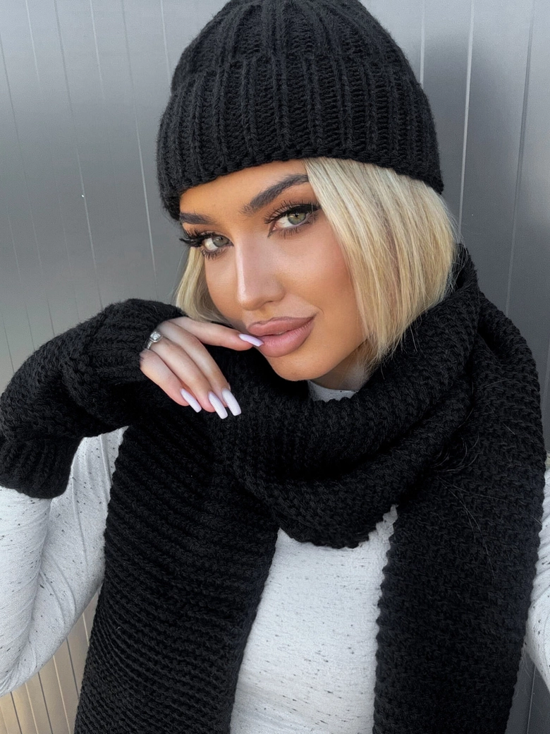 Komplet ALASKA - czarny N18033