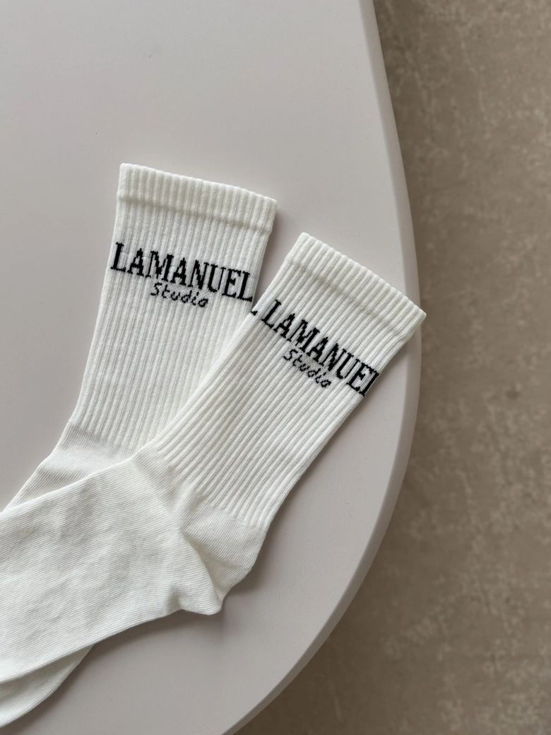 Skarpety STUDIO ecru/czarne SK19274