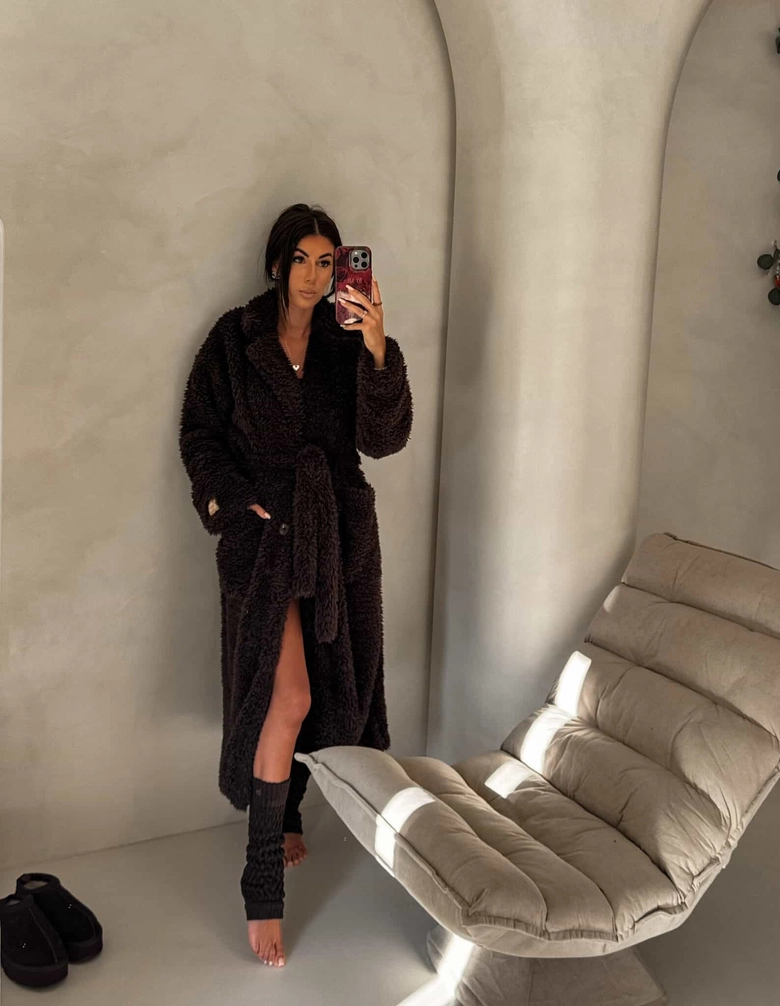 Płaszcz FUR – czekoladowy