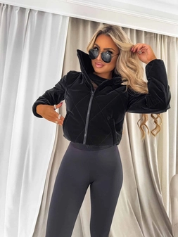 Kurtka VESTE II – czarno-różowa