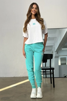 Spodnie damskie BG Brand | mięta T20717