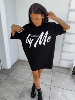 Tuniko sukienka t-shirt COLA - czarna