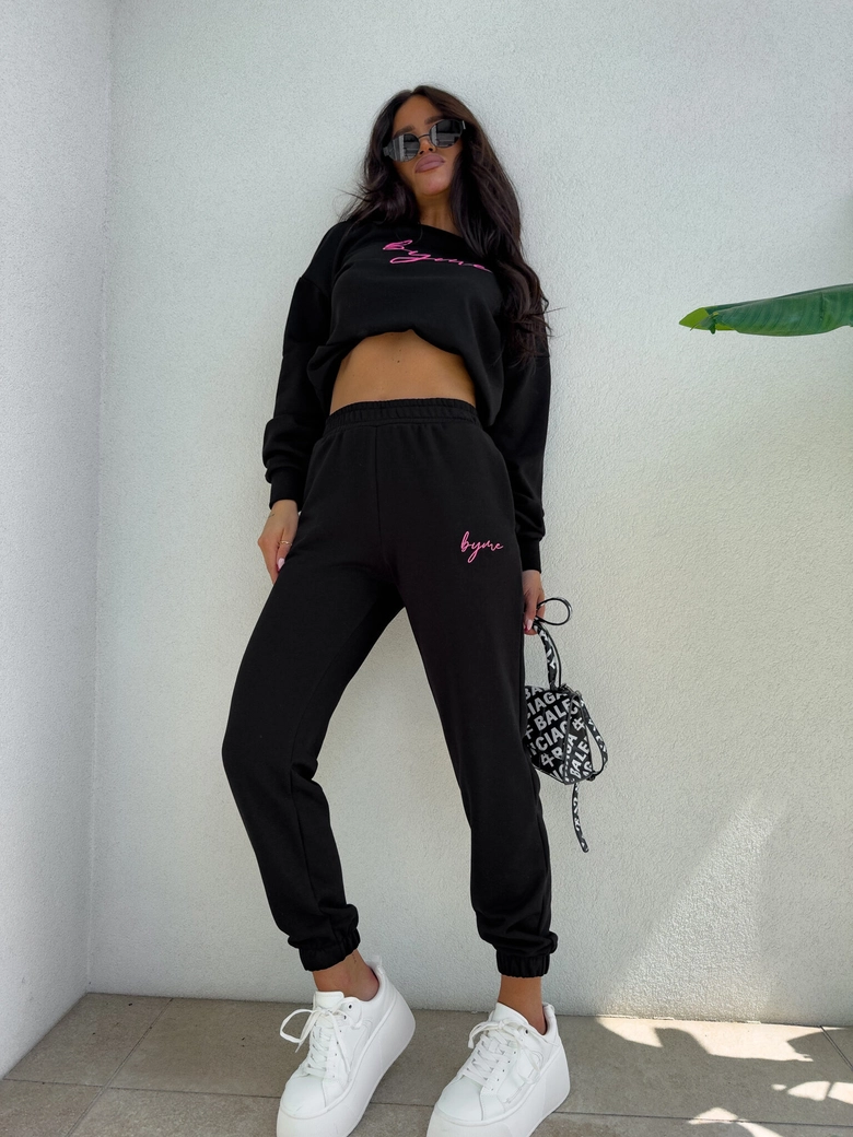 Bluza dresowa LOGO – czarna