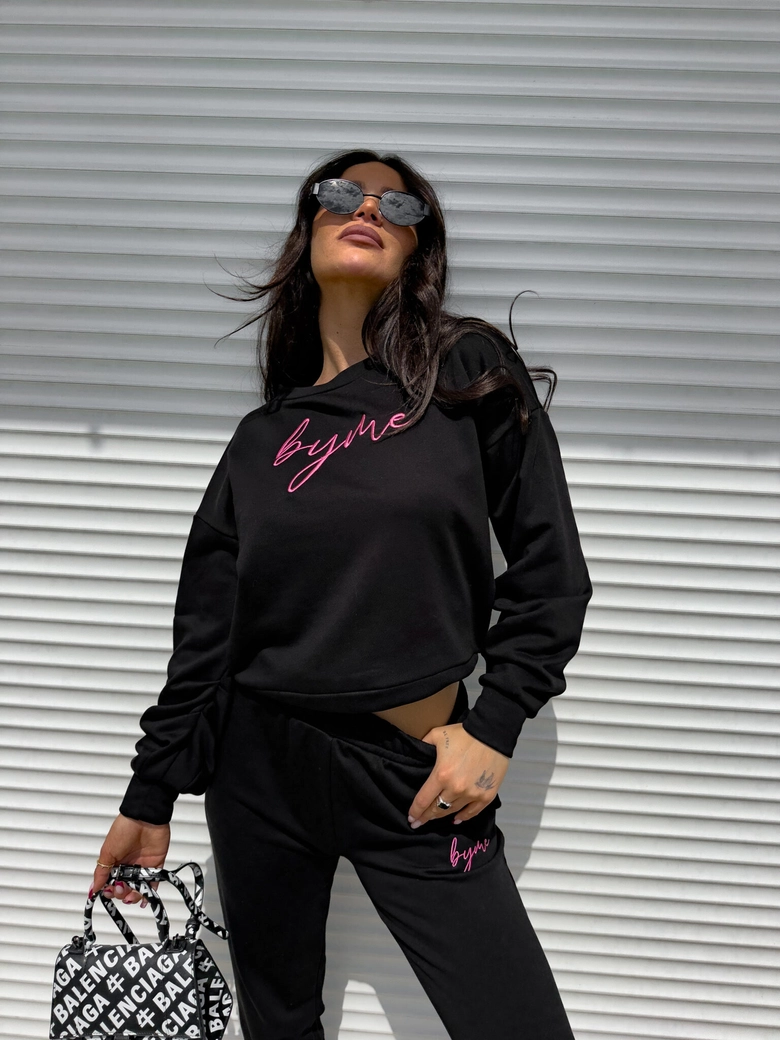 Bluza dresowa LOGO – czarna