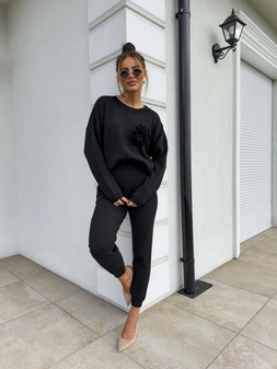 Komplet DELANI LONG – czarny N16667