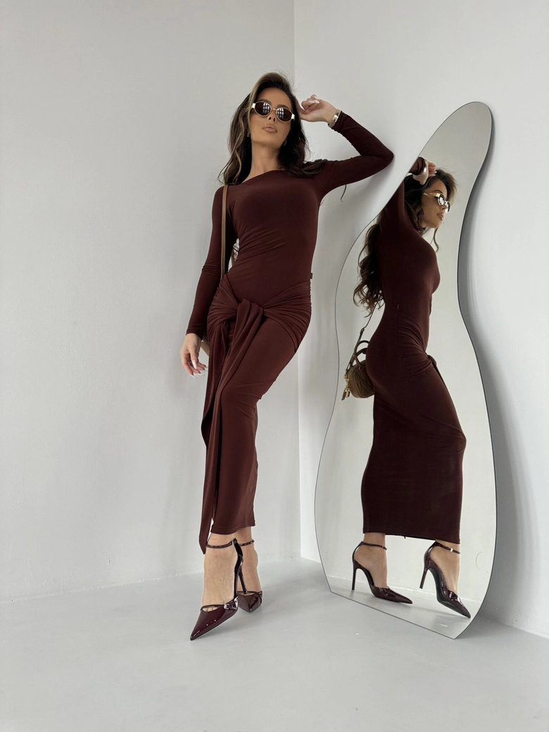 Sukienka SAINT brąz A18439