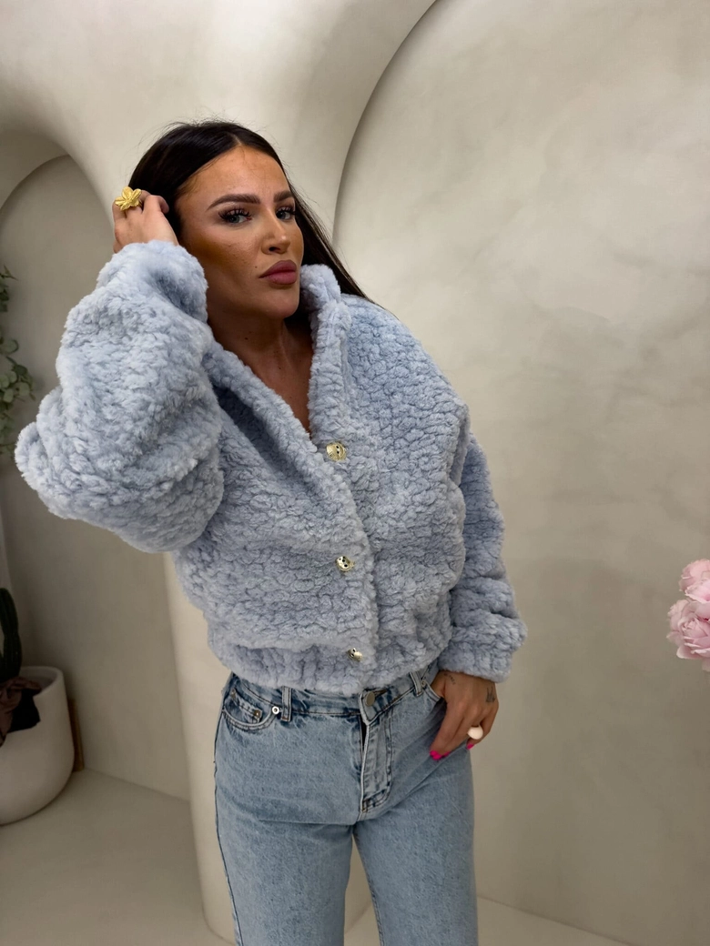 Kurtka bomberka CLOUDY – baby blue