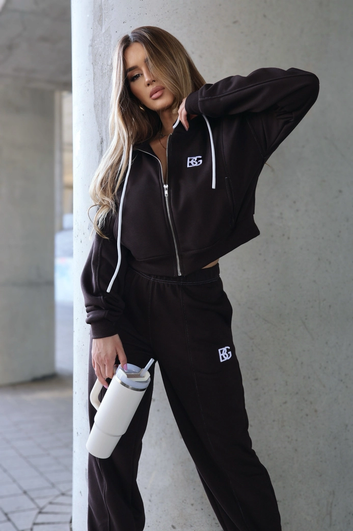 Spodnie damskie BG Bananas | gorzka czekolada