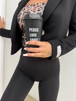 Marynarka dresowa SLIM - czarna