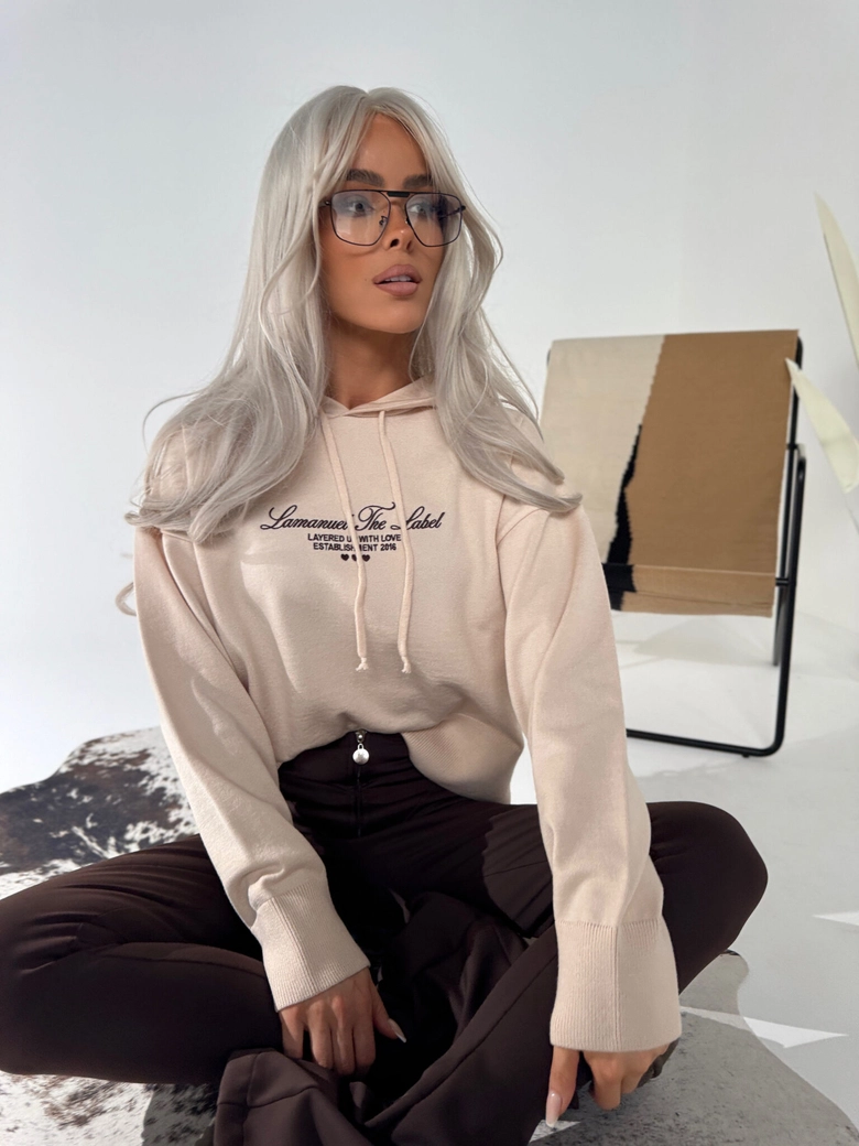 Sweter LOVE beż