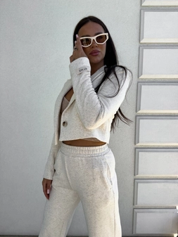 Marynarka dresowa SLIM - konopia