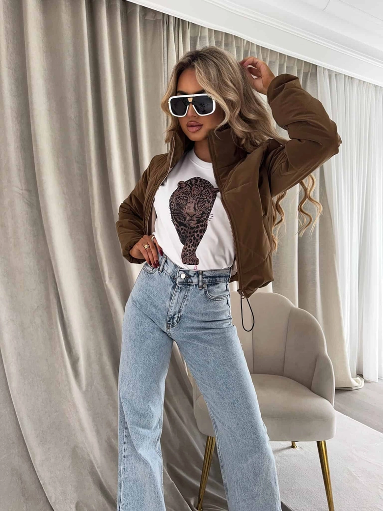 T-SHIRT MEDIUM TIGER - ecru