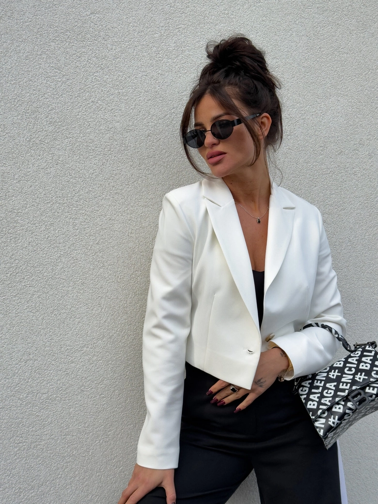 Marynarka SLIM - ecru