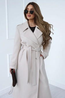 Płaszcz damski BG Sabrina | beżowy