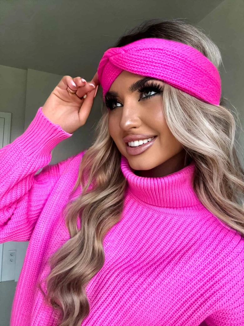 Opaska CATI - mocny róż