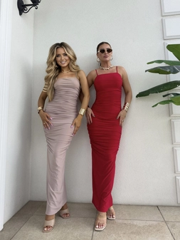 Sukienka AURA- czerwona