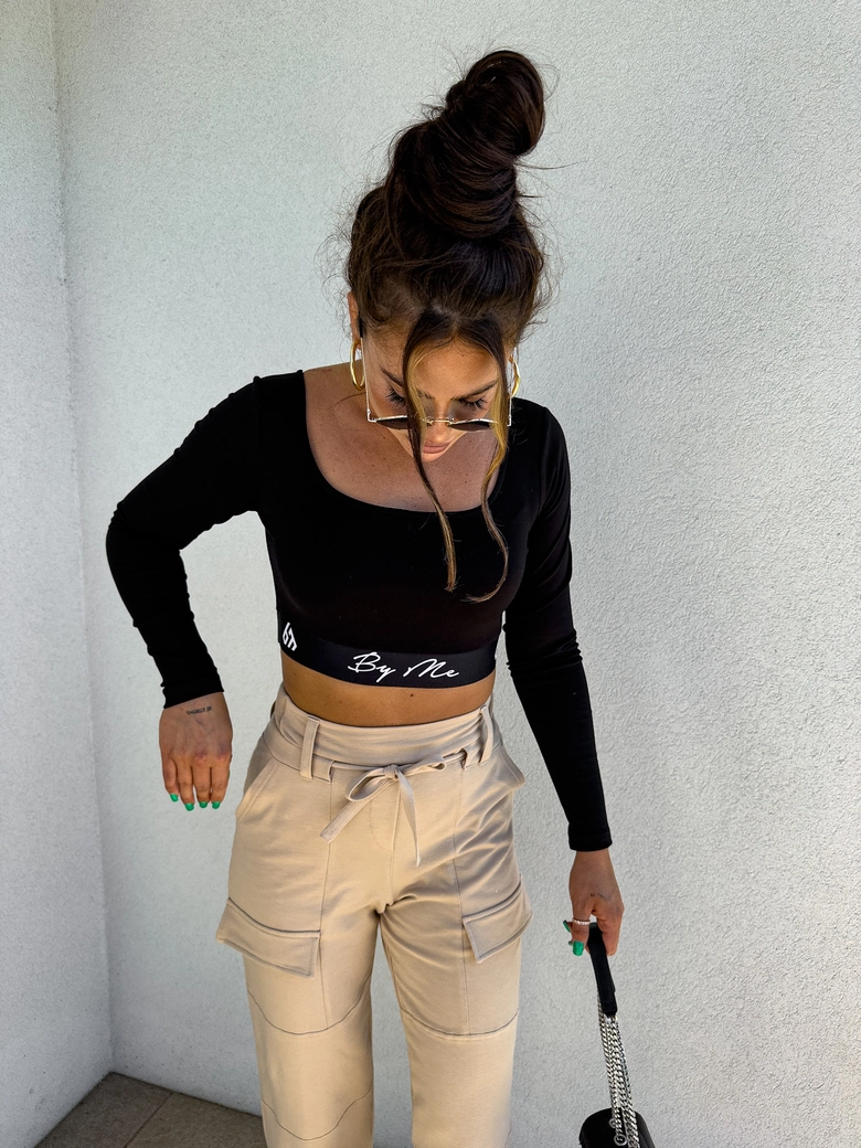 Bluzka ABBA - czarna C16665