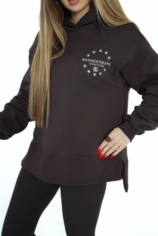 Bluza damska BG Cloud | gorzka czekolada