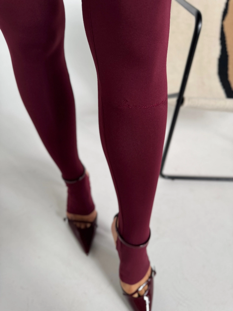 Legginsy HIDDEN bordo