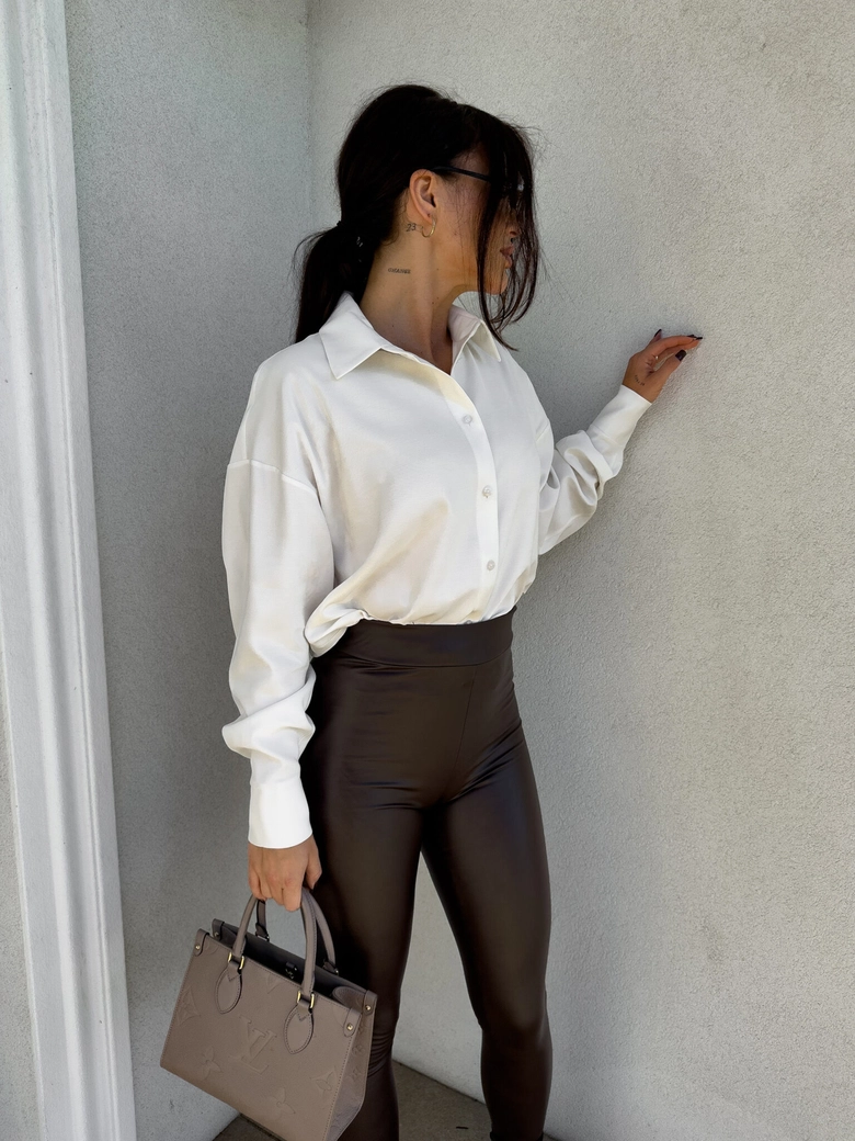 Koszula TENCEL - ecru O17988