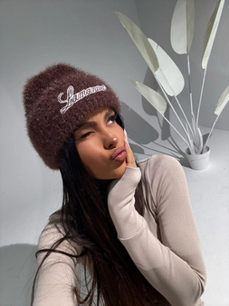 Czapka SNOWY czekolada