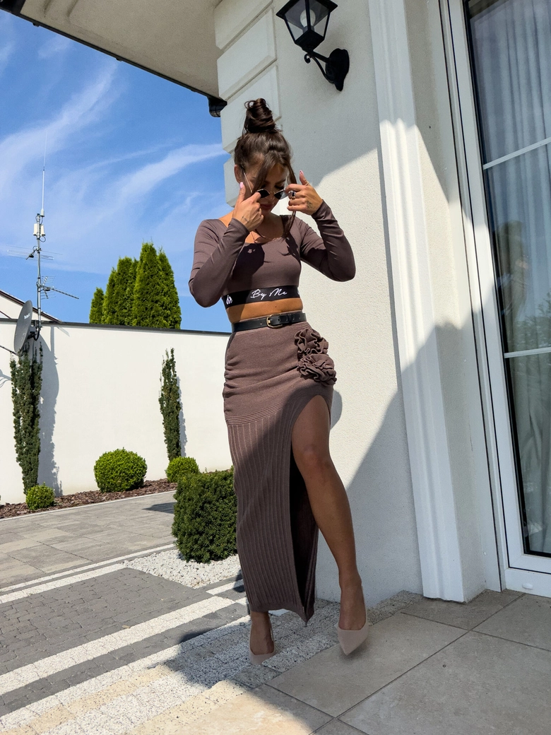 Bluzka ABBA - czekoladowa C16788