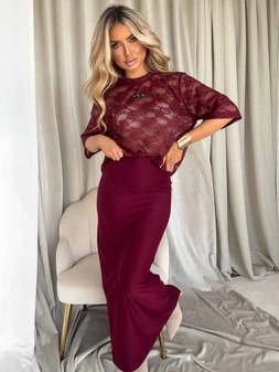 Spódnica VOGUE – bordowa