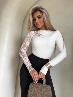 Bluzka SUZI koronka – ecru