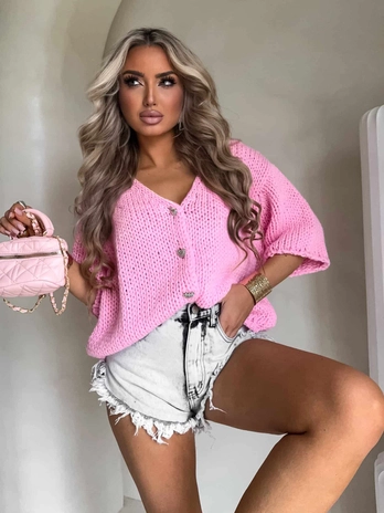 Kardigan ROYAL - różowy