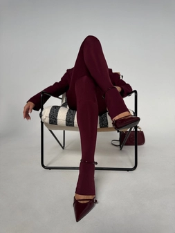 Legginsy HIDDEN bordo