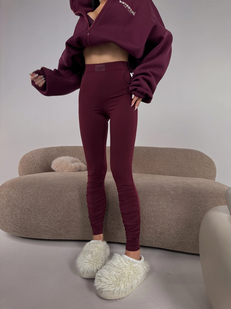 Legginsy CURVE bordo