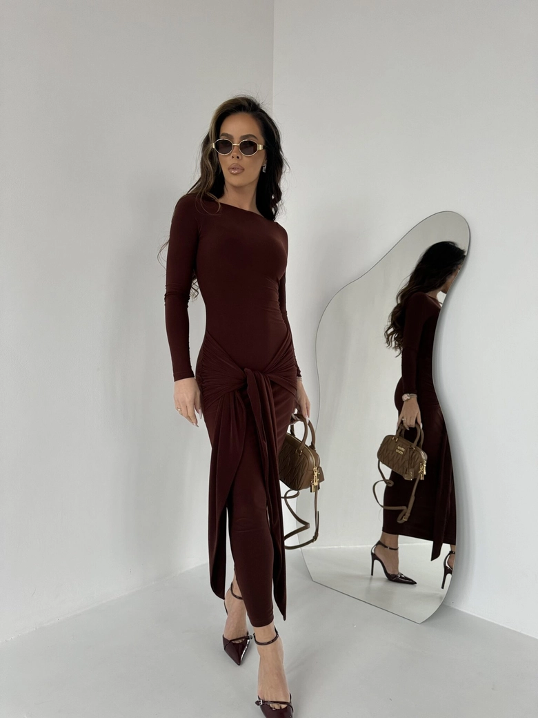 Sukienka SAINT brąz A18439